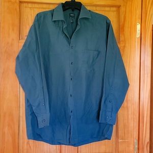 Arrow Regular Fit Dress Shirt, Green Size L